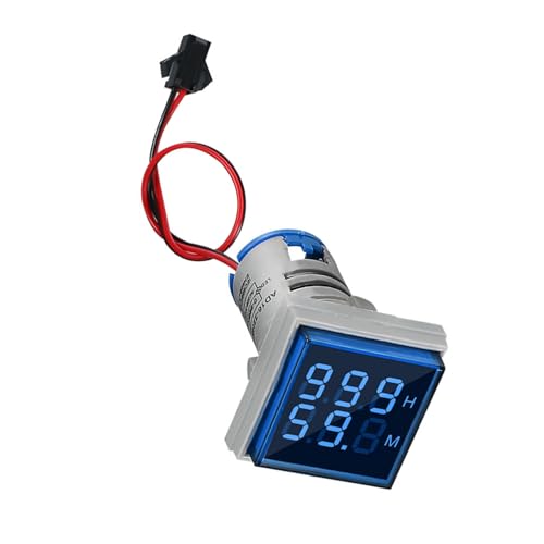 Multifunction Display LED Hour Meter with Quick Recognition Electrical Communication Timer Machine Tool Impacts