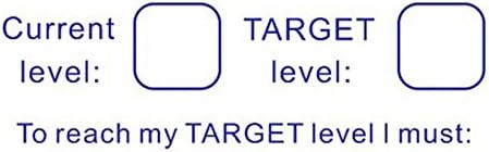 Teacher Assessment Stamp - Current Level / Target Level - Traxx Printer 9013 - 58 x 22 mm