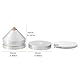 Briny River 4er-Set Lautsprecher-Isolationsfüße aus Aluminiumlegierung Spikes 23 X 20 Mm Anti-Vibration-Kegel-Pads für Plattenspieler CD-Player