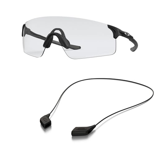 Oakley OO9454 Sunglasses Bundle: OO 9454 945409 Matte Black and Large Black leash Accessory kit2