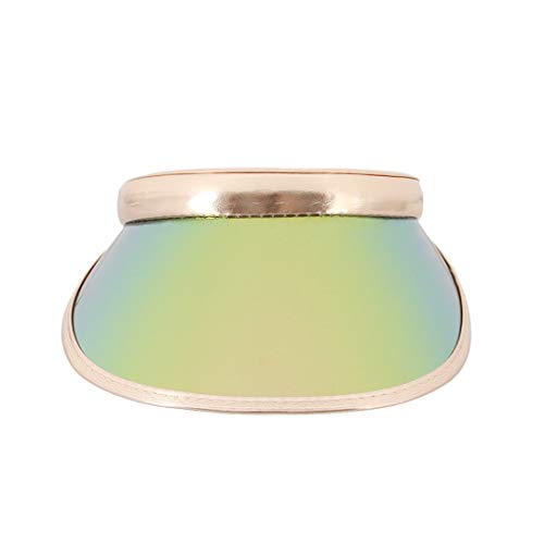 Surkat Women Sun Visors Wide Brim Uv Protective Beach Visors Cap - Champagne #TOP4