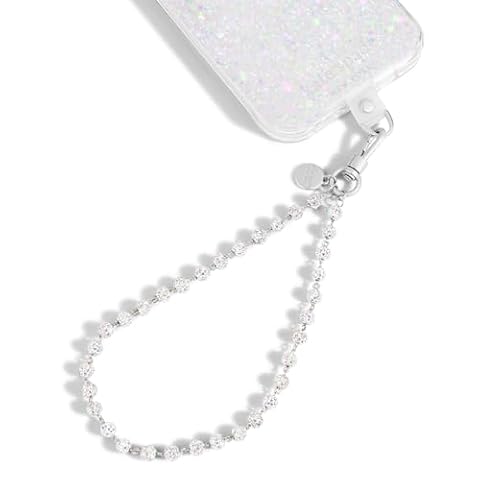 Kate Spade New York Zawieszka do telefonu – odpinana smycz do telefonu komórkowego – mieniące się kamyczki (razzle dazzle)