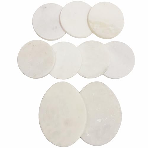 juexiyarticle Ovale und Runde Steine zum Bemalen,Flach Glatt Weiße...