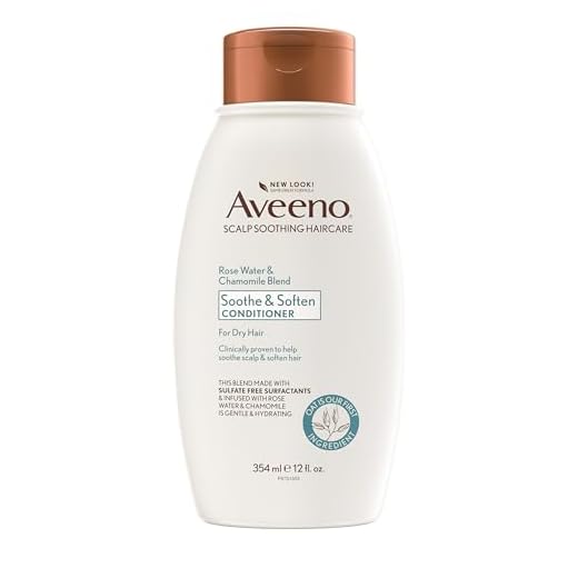 Aveeno Scalp Soothing Rose Water and Chamomile Blend Conditioner, 12 Ounce
