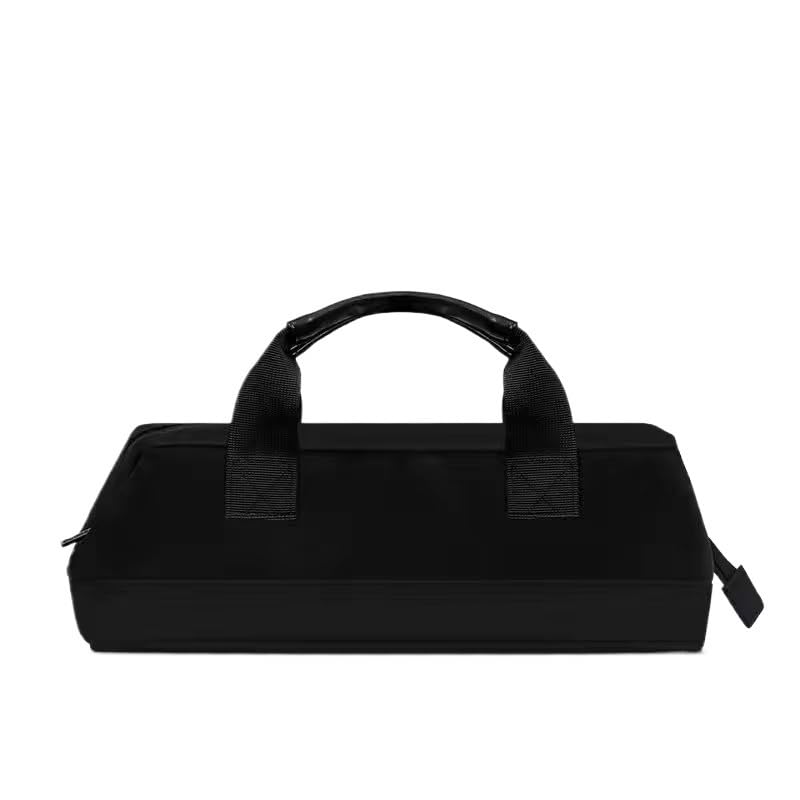 Staubdichte Reisetasche for Haartrockner, Lockenwickler, Glätteisen-Etui, tragbarer Schutz, Aufbewahrungstasche, Organizer(Black-C)