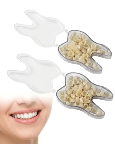 QEDBOJE Kit de Reparación de Dientes Temporal, 2 Juegos, Prótesis Dental Provisional, Carillas de Clip, Corona Resistente, Dentadura Postiza, Para Dientes Frontales y Molares, Cierra Espacios