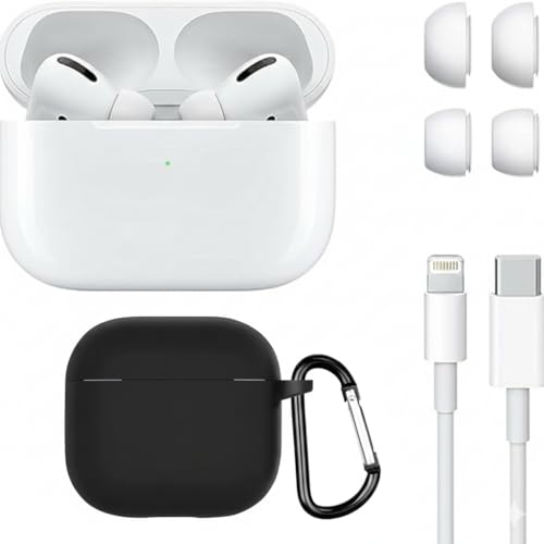 Wireless Bluetooth Earbuds + Silicone Protective Case, Noise Cancelling Bluetooth Headset in-Ear Headphones IPX5 Wireless Earbuds Headset for iPhone Android Tablet