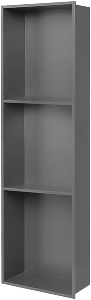 Stainless Steel Shower Nich, Living Room Bedroom Recess Shelf, Embedded Waterproof Shower Niche for Bathroom Storage/Shampoo/Toiletries(Grey,90x28x12.5cm/2.95x0.91x0.41ft)