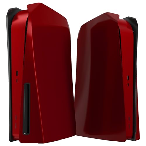 Coque de remplacement pour PS5 Disc Edition eXtremeRate eXcover anti-rayures rouge