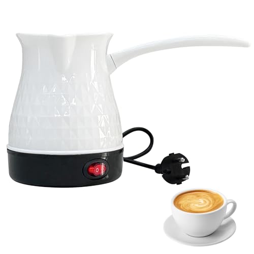Byzesty Bollitore per caffè turco, 500 ml, macchina per espresso, macchina per caffè turco, caffettiera elettrica, caffettiera per casa, ufficio, viaggi, espresso, moka, tè