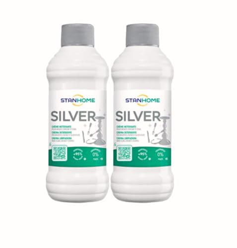 Stanhome Silver - Crema antioxidante para plata, cromo y plata (2 unidades)