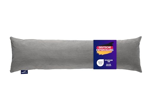 Traumnacht Seitenschläferkissen aus gemütlichem Cord-Bezug, steingrau,...