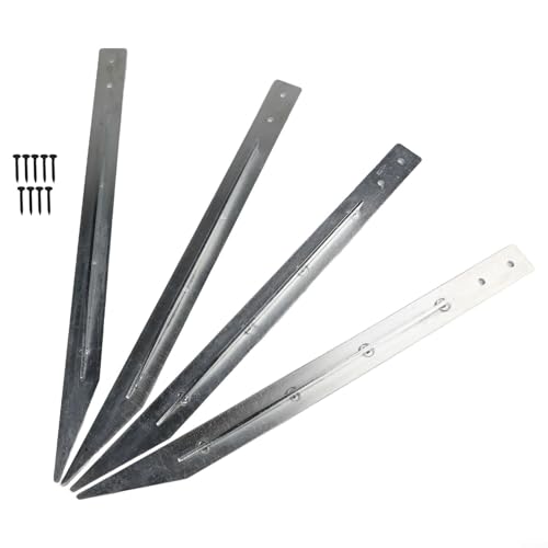 Bebykilemi Schwerlast Metall Schaukel Bodenanker Set mit Schrauben, wetterfeste Outdoor Sicherheitsbefestigung für Holzschaukeln, Klettergerüste und Spielplatzgeräte