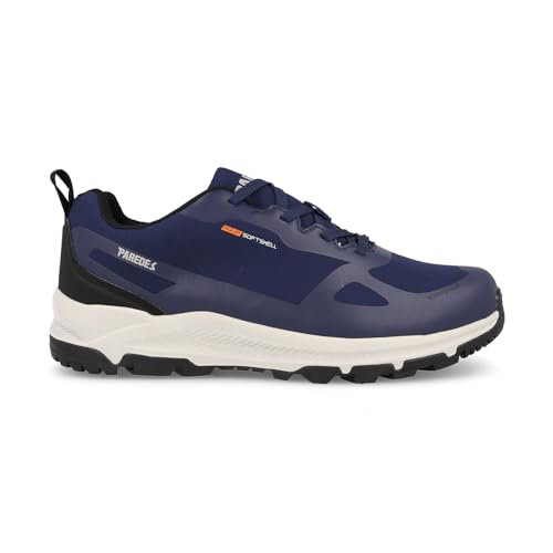 Chaussures de trekking souples pour homme Paredes bleu marine en pleine nature
