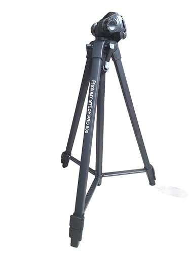 Image of Photron PHT800 Tripod for DSLR Camera with 3500g Load Capacity, 610mm-1700mm Height Range, 3-Section Aluminum Legs