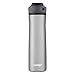 Contigo Cortland Chill 2.0 Vacuum-Insulated Stainless Steel Water Bottle, Spill-Proof Sip Technology, Interchangeable Lid, 24oz, Steel/Licorice, Perfect for Fitness Travel Everyday Use