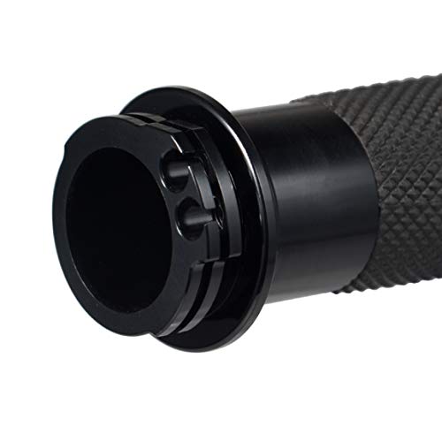 PBYMT Black 1" 25mm Hand Grips Handlebar Handgrips Compatible for Harley Honda Yamaha Suzuki Kawasaki