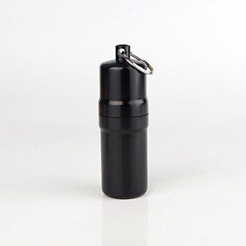 Joint Case，Aluminum Cigarette Case Holder With Key Ring Waterproof Round Cigarettes Pocket Box #TOP3