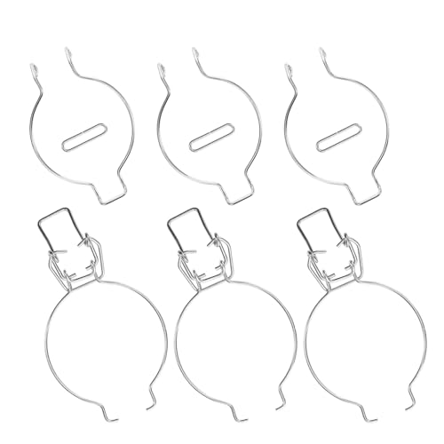 DECORNIJIA 3 Pinzas De Alambre para Recipientes De Vidrio Cierre De Rosca para Tarros Mason Clips De Alambre para Sellar Tarros De Conservas Clips para Sellar Botes Cierre De