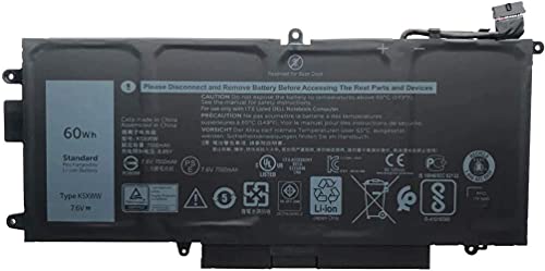 AKKEE 7.6V 60Wh K5XWW Laptop Battery for Laptop Battery Compatible with Dell Latitude 13 7389 7390 2-in-1 and 5289 2-in-1 Series Notebook 6CYH6 71TG4 725KY J0PGR N18GG 4-Cell