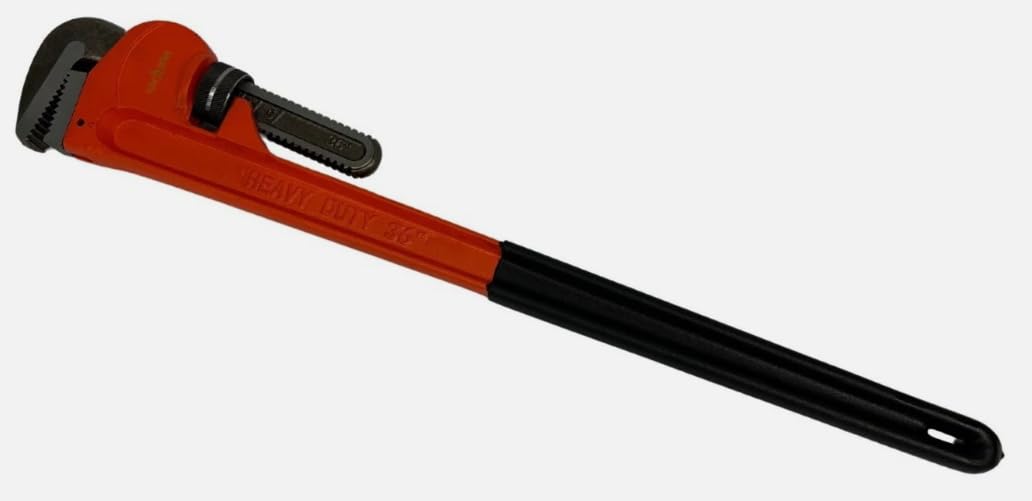 RED STAR 36" Wrench Spanner Heavy Duty Adjustable Stilsons Plumbers Pipe Monkey 900mm