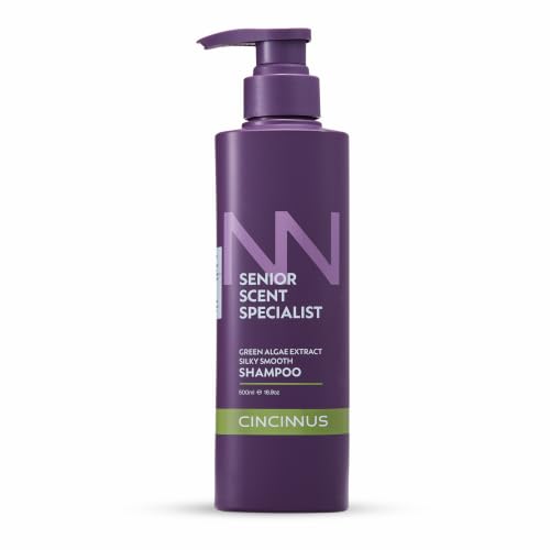 Image of Cincinnus Silky Smooth Shampoo | Green Algae Extract, Salicylic Acid, Lavender, Rose, B5 | shampoo for soft, shiny and smooth hair | Nourishing Shampoo for Dull & Rough Hair (500ml)