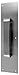 Don-Jo 7130 Aluminum Pull Plate with Flat Pull, Satin Anodized Aluminum Finish, 4" Width x 16" Height