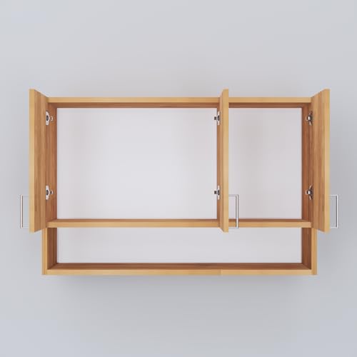 Image of SPECIALITY PANELS 3 Door Modular Wall Mounted Kitchen Cabinet with Organizer Shelf Space Saving Storage Unit | Engineered Wood Cupboard for Kitchen Living Room Organizer Furniture | DIY Assembly