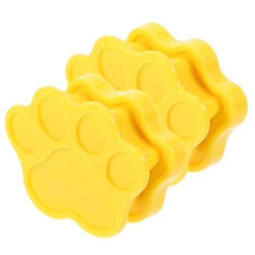 LIGHTAOTAO Soporte Magnético para Empapadores de Perros Diseño de Garra Plástico Resistente Color Amarillo Huellas Fijador para Cambiador de Pañales de Mascotas Hogar Práctico y