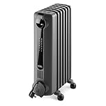 De'Longhi Radia S Radiator, Oil Filled, 1.5kW, TRRS0715E.G - Grey