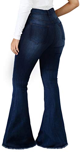 LaiyiVic Bell Bottom Jeans for Women High Waisted Stretchy Skinny Flared Denim Pants2