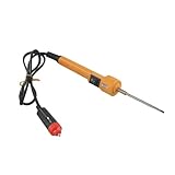 JoyousMall 12 V Lötkolben mit Schnellheizung, Kunststoffgriff und Kupferspitze, 90 cm langes Kabel, elektrisches Schweißwerkzeug für externe Heizungsreparaturen