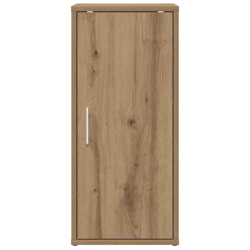 Zapatero de roble Artisan pequeño con 5 compartimentos para entrada 6