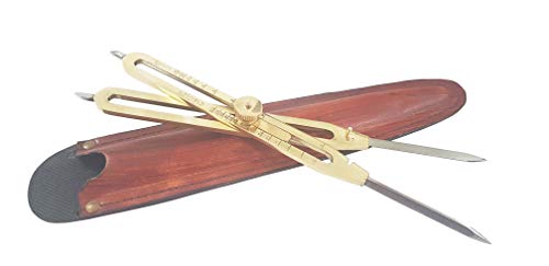 Artist Proportional Scale Divider Drawing Tool Professional 9” Long Solid brass with Heavy Duty Steel Point Cover