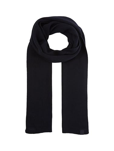 Bufanda azul marino jaspeado TOM TAILOR 1048039 en punto suave de talla única