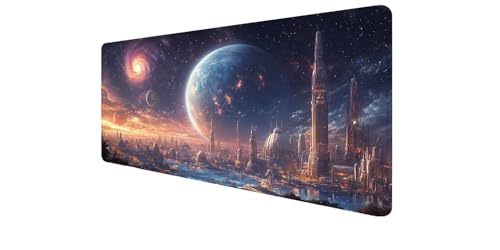 Tapis de souris XXL gaming orange étanche 1000x400mm pour une précision PC ultime
