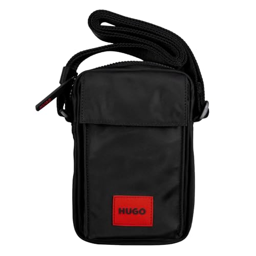 HUGO Ethon 2.0N V Crossbody: soluciona el espacio con este bolso reportero negro