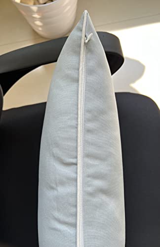 Yugtex You Are My Sunshine Cotton Embroidered Lumbar Decorative Accent Throw Pillowcase - Daughter's Room Decor - 12X18 Inches, Robins Egg #TOP4