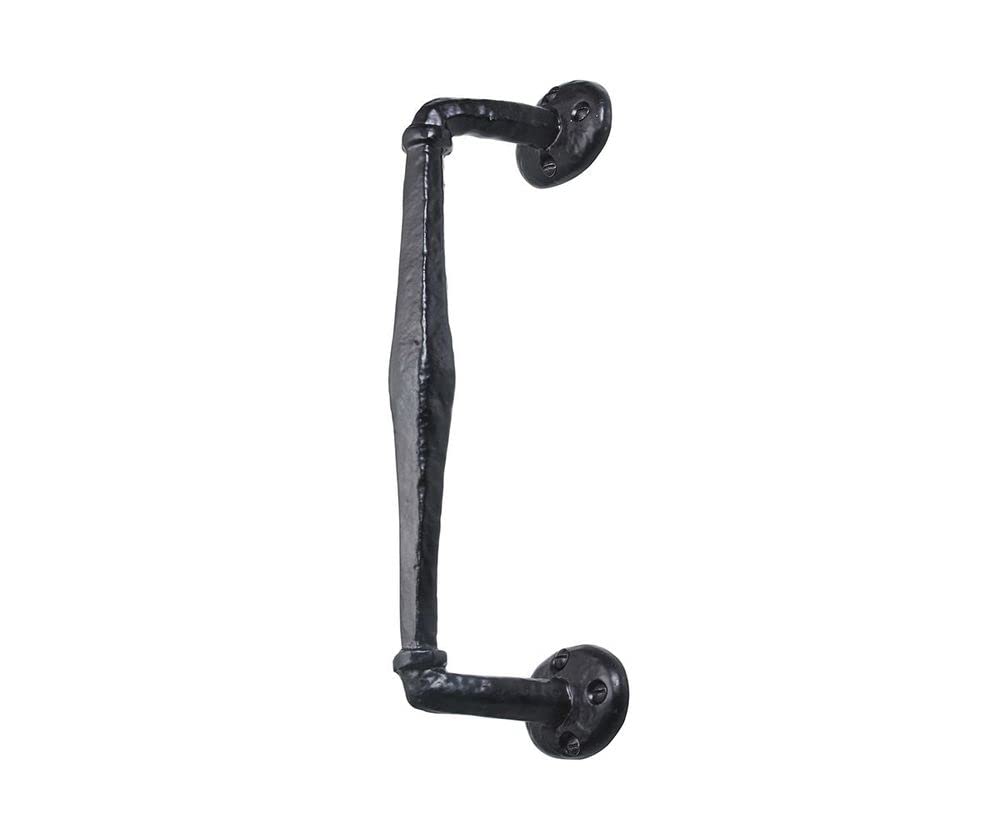 Old Hill Ironworks Black 240Mm Antique Cranked Pull Handles On Rose,