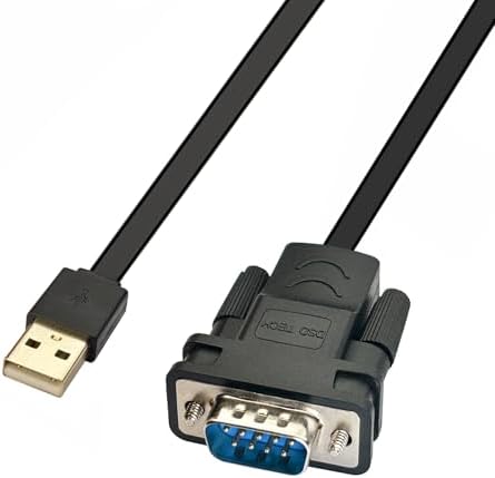 Cavo Adattatore USB 2.0 A Seriale DB9 Da 90cm (3 Piedi) - PCCABLES, Plug & Play Per Win/Mac/Linux