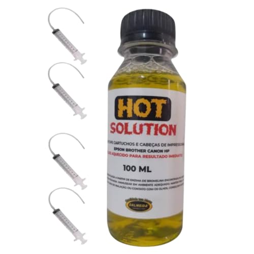 Solução Para Desentupir Cabeça Impressão + Seringas