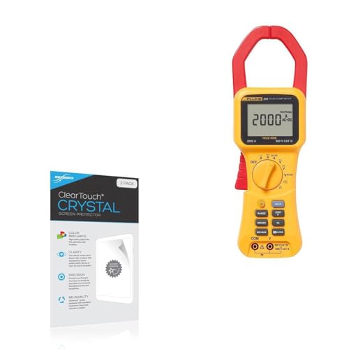 BoxWave Screen Protector Compatible with Fluke 353 - ClearTouch Crystal (2-Pack), HD Film Skin - Shields from Scratches