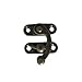 Fornateu 30 Pcs Antique Petite Taille Bronze Métal Cornes boîtier de Fermeture Locks Droite Catch Droit Loquet Moraillon Buckles Fer Boîte en Bois