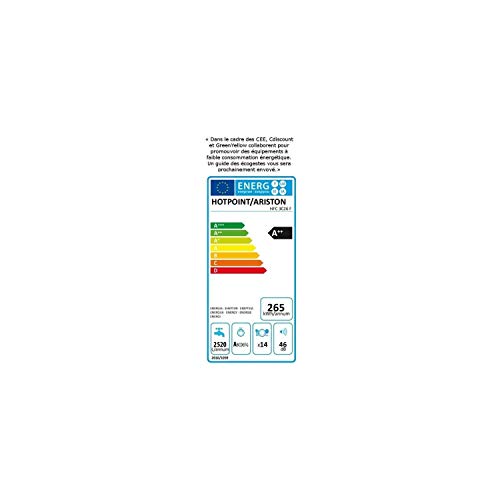 Lave-Vaisselle Hotpoint HFC 3C26 F – Pose Libre, 14 Couverts, 46dB, Moteur Induction - vue 6