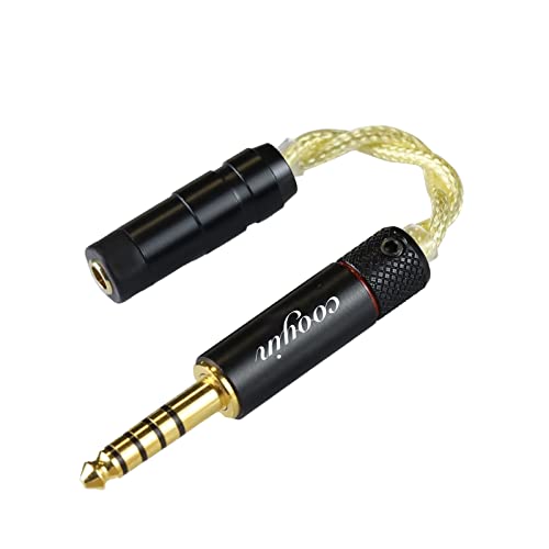 ポータブルヘッドホンアダプターケーブル 6N Amazon | GUCraftsman 3.5mmステレオオス→4.4mmバランスメス