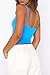 CHYRII Womens Tank Tops with Built in Bra Fashion Workout Top Longline Sports Bra Basic Camisole Top Azure Blue S