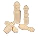 YOTINO50 Stück Figurenkegel Holz Familie Holzfiguren zum Bemalen DIY Holzfiguren Hochzeit Geburtstag Basteln Puppen Spielfiguren Mann Frau Junge