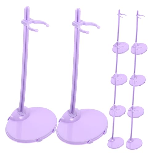 Gogogmee 10 Piezas Soportes para Muñecas Base Plana Estable Soporte Práctico para Exhibir y Organizar Figuras Estantes y Escritorios Accesorio para Casitas de Muñecas
