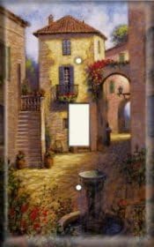 Single Switch Plate OVERSIZE - Italy Square