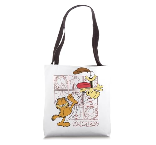 Bolso Tote Garfield Classic Kicking Odie Face Collage